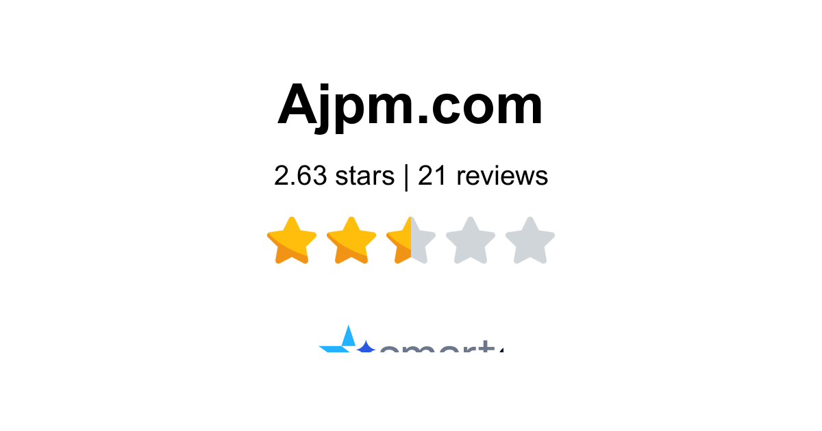 AJPM Reviews - 21 Customers Rate 2.6/5 (2026) | SmartCustomer