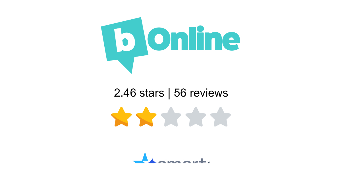 bOnline Reviews - 56 Customers Rate 1.5/5 (2026) | SmartCustomer