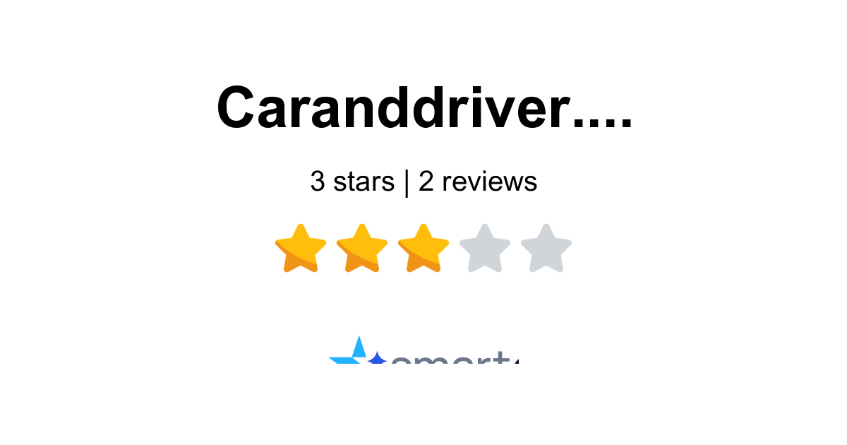 Car and Driver Reviews - 2 Customers Rate 3.0/5 (2026) | SmartCustomer