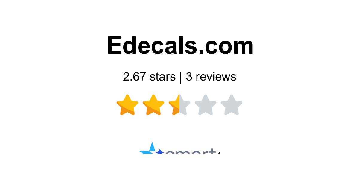 eDecals Reviews - 3 Customers Rate 2.3/5 (2026) | SmartCustomer