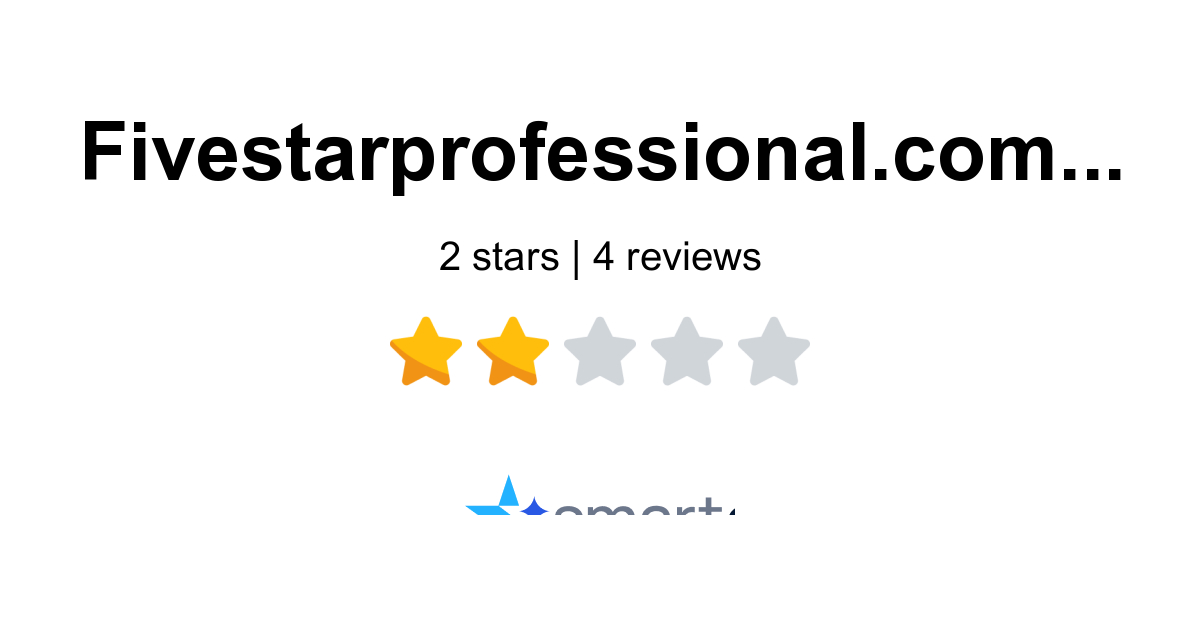 Five Star Professional Reviews - 4 Customers Rate 1.0/5 (2026 ...