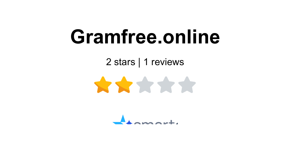 Gramfree.online Reviews - Read 1 Customer Reviews of Gramfree.online ...