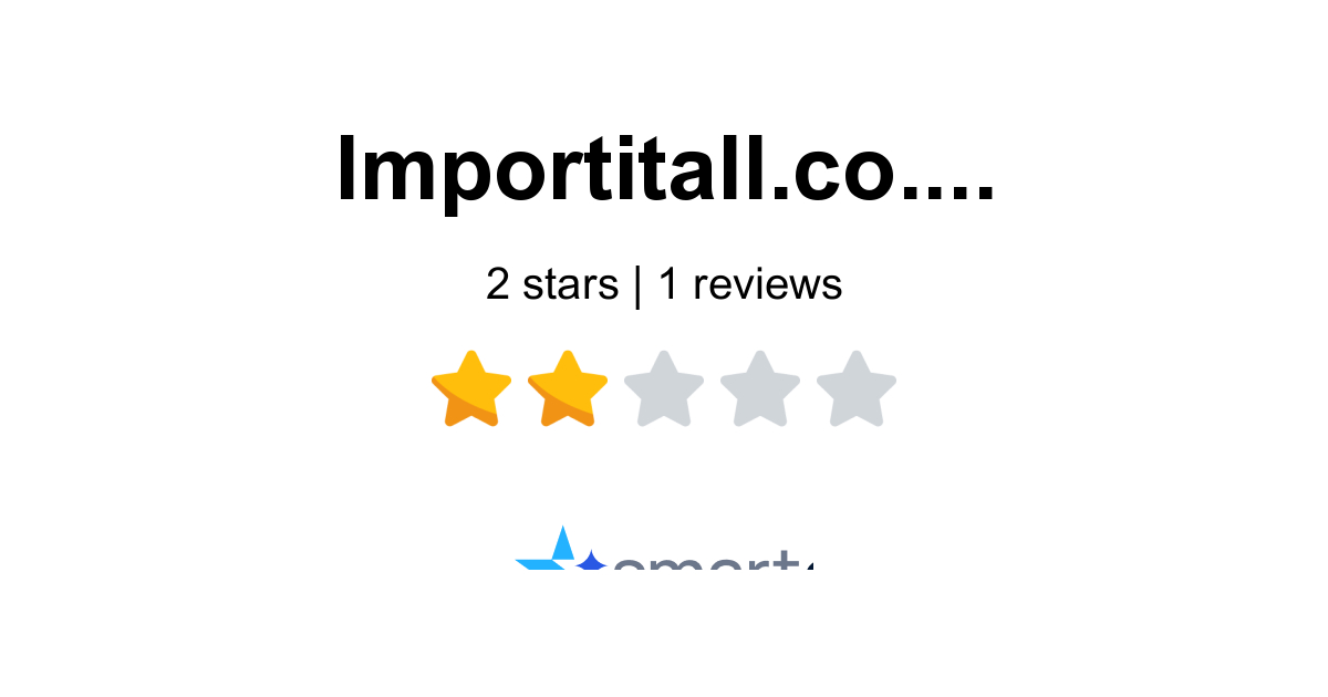 Import It All Reviews - Read 1 Customer Reviews of Import It All ...