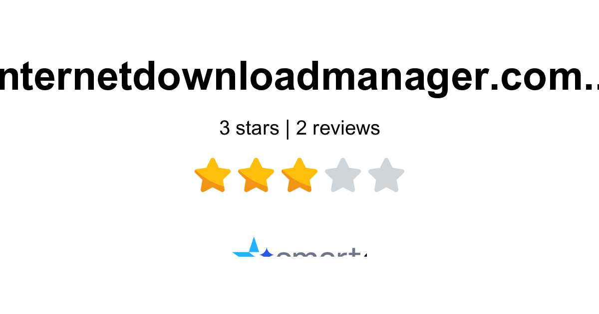 Internet Download Manager Reviews - 2 Customers Rate 3.0/5 (2026 ...