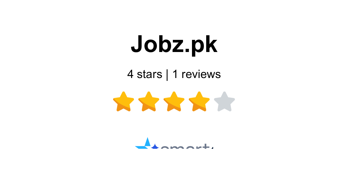 Jobz.pk Reviews - 1 Customer Rate 5.0/5 (2026) | SmartCustomer