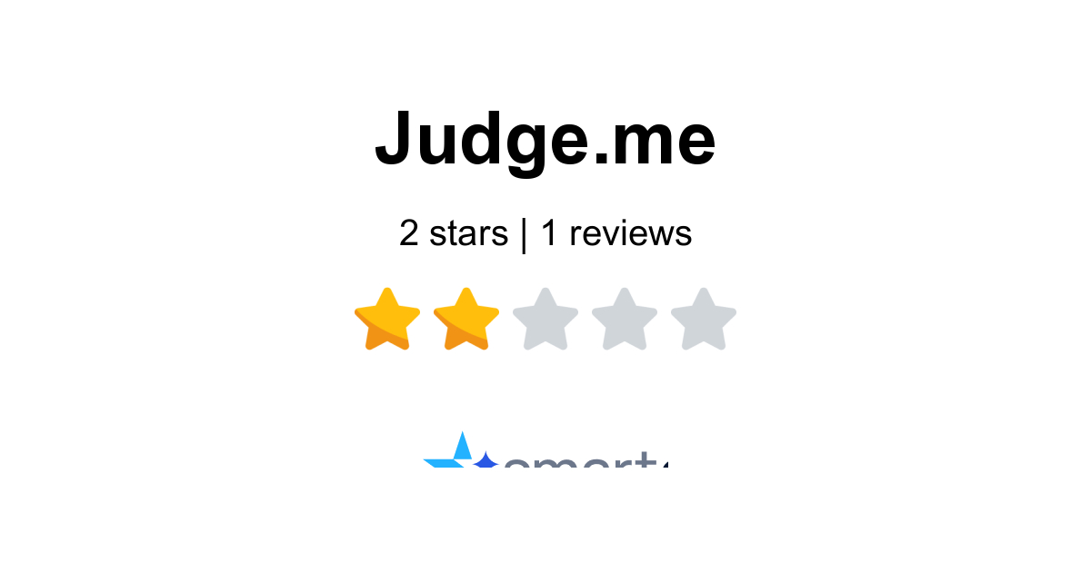 Judge.me Reviews - 1 Customer Rate 1.0/5 (2026) | SmartCustomer