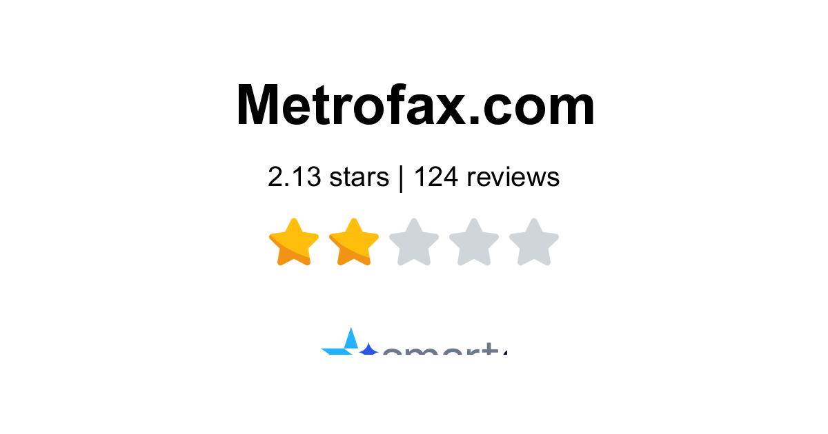 MetroFax Reviews - 124 Customers Rate 1.4/5 (2026) | SmartCustomer