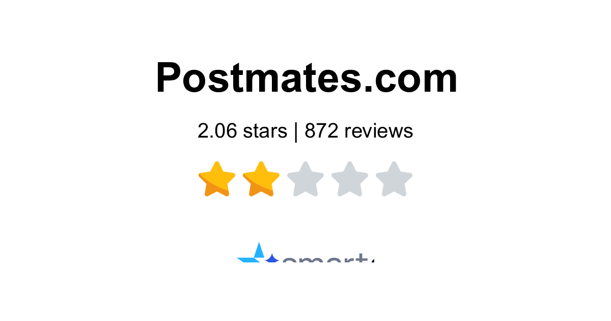 Postmates Reviews - 873 Customers Rate 1.6/5 (2026) | SmartCustomer