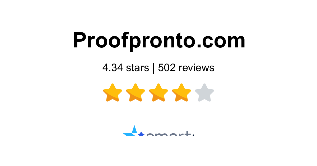 ProofPronto Reviews - 502 Customers Rate 4.3/5 (2026) | SmartCustomer