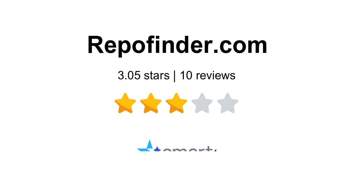 RepoFinder Reviews - 10 Customers Rate 3.1/5 (2026) | SmartCustomer