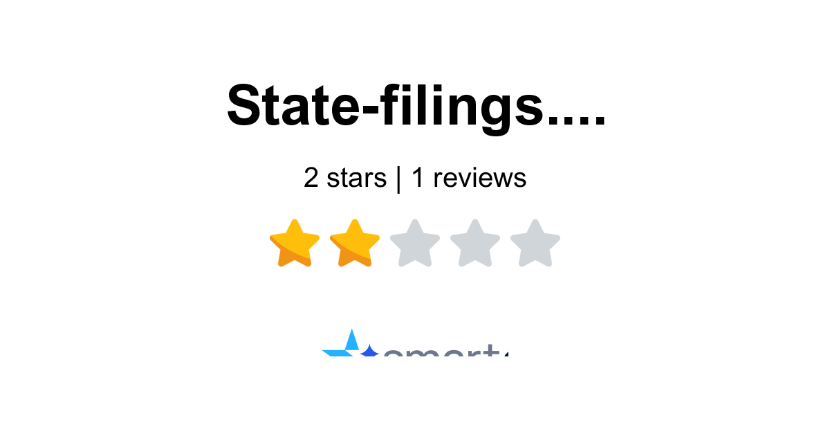 State-filings Reviews - Read 1 Customer Reviews of State-filings ...