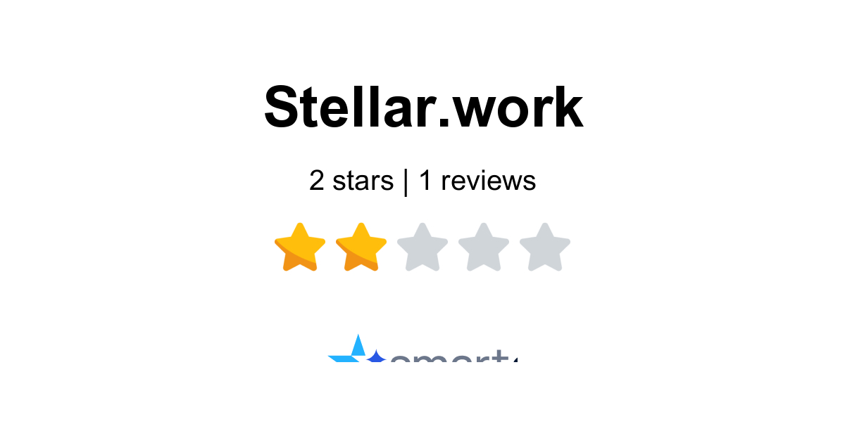 Stellar.work Reviews - Read 1 Customer Reviews of Stellar.work ...