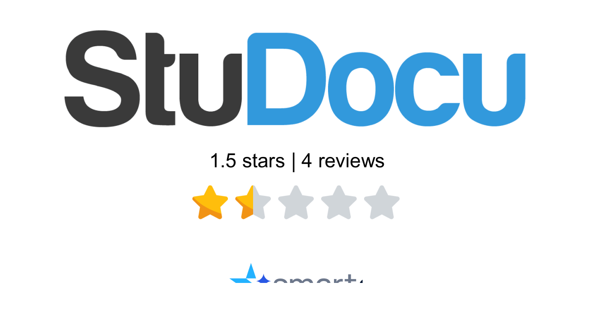 Studocu Reviews - 4 Customers Rate 1.3/5 (2026) | SmartCustomer