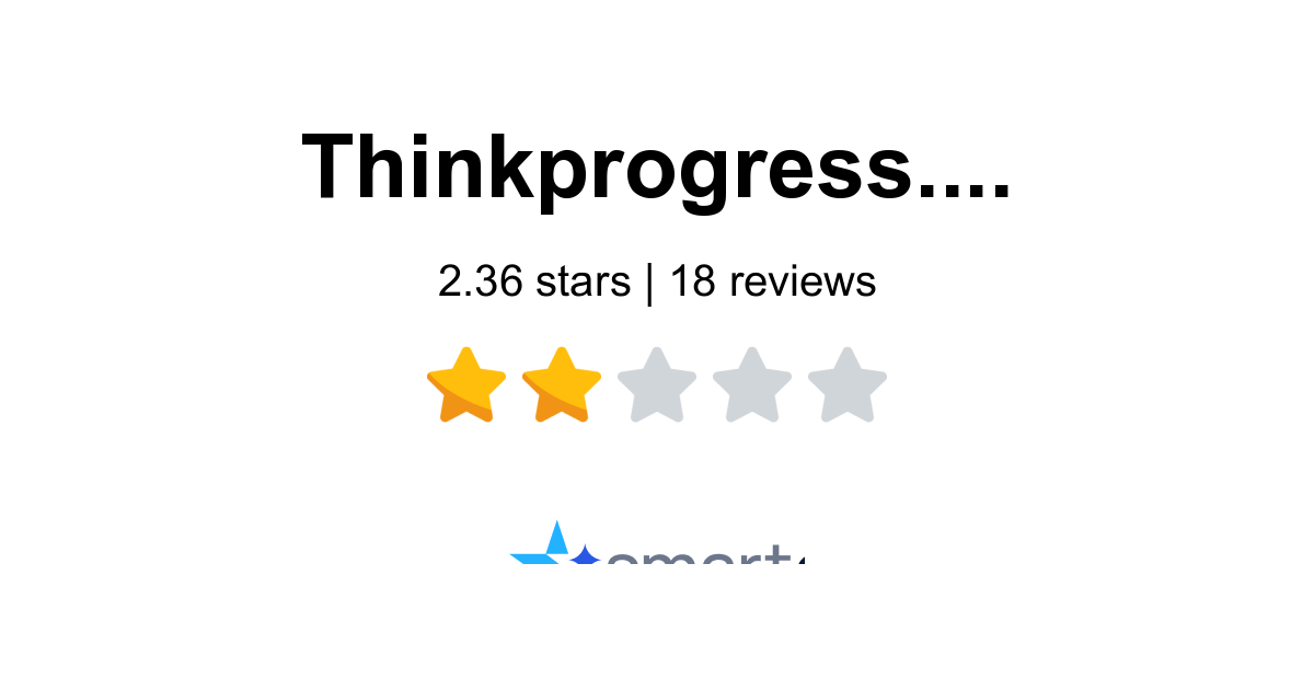 ThinkProgress Reviews - 18 Customers Rate 1.9/5 (2026) | SmartCustomer