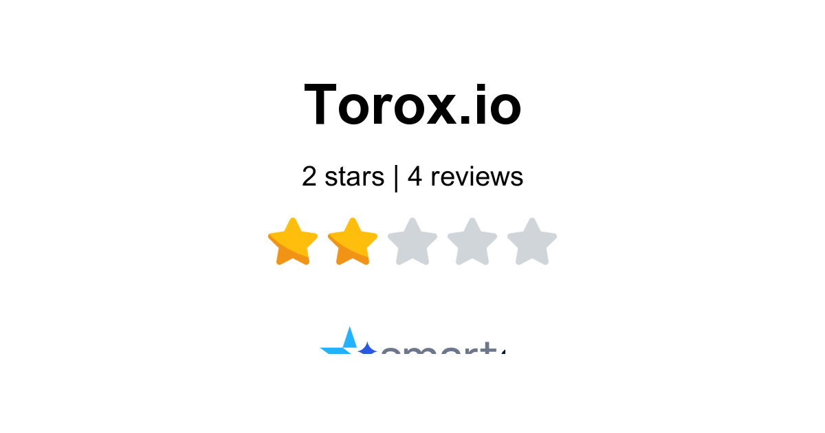 Torox.io Reviews - 4 Customers Rate 1.0/5 (2026) | SmartCustomer