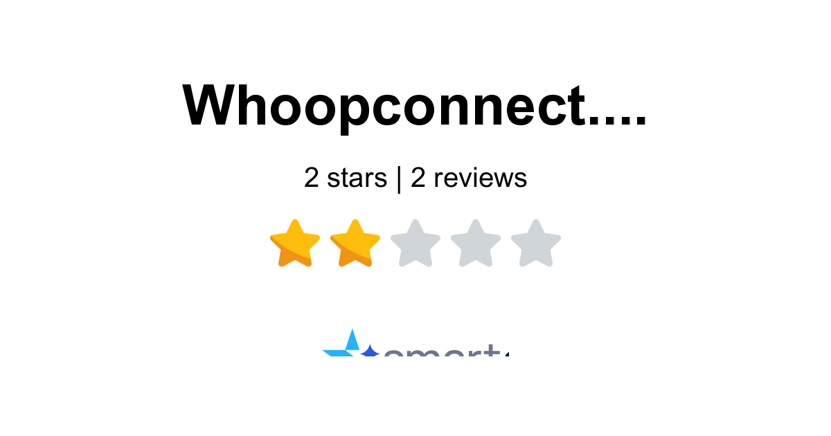 Whoopconnect Reviews - 2 Customers Rate 1.0/5 (2026) | SmartCustomer